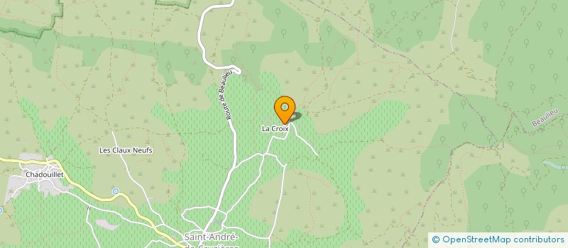 localisation de l'entreprise MONSIEUR GABIN AUGERAS  SAINT-ANDRE-DE-CRUZIERES