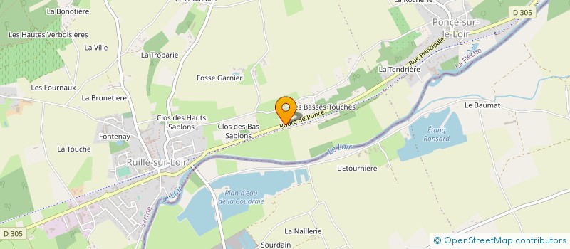 localisation de l'entreprise MONSIEUR GABIN BORDIER  LOIR EN VALLEE