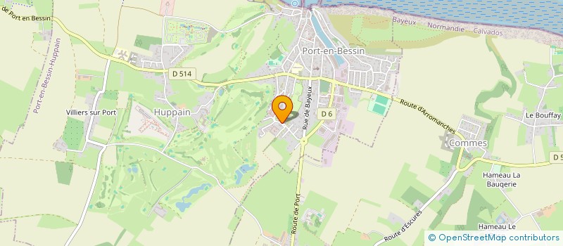 localisation de l'entreprise MONSIEUR GABIN CASTEL  PORT-EN-BESSIN-HUPPAIN