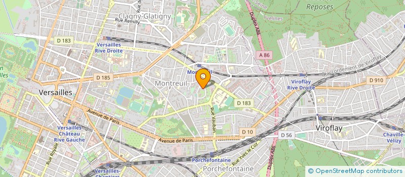 localisation de l'entreprise MONSIEUR GABIN DUBRULLE à VERSAILLES