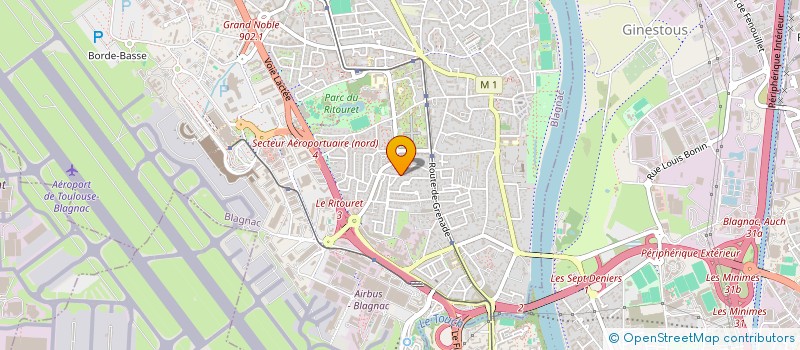 localisation de l'entreprise MONSIEUR GABIN DURANTE  BLAGNAC