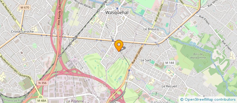 localisation de l'entreprise MONSIEUR GABIN FIEVET  WASQUEHAL