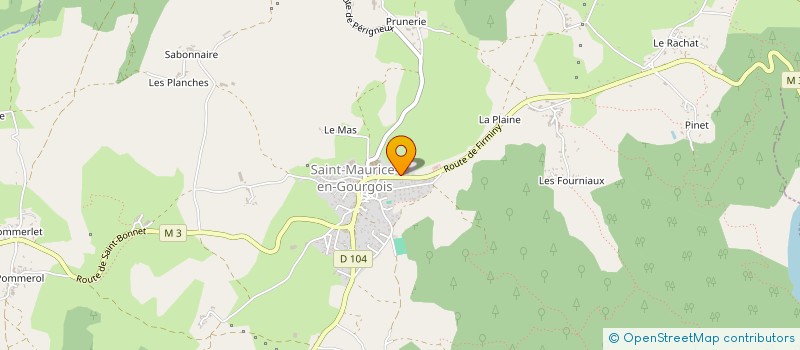 localisation de l'entreprise MONSIEUR GABIN FOURNEL à SAINT-MAURICE-EN-GOURGOIS
