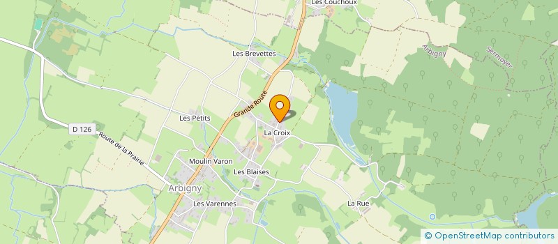 localisation de l'entreprise MONSIEUR GABIN GEORGET  ARBIGNY