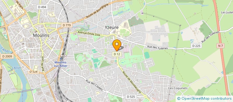 localisation de l'entreprise MONSIEUR GABIN GONTHIER  YZEURE