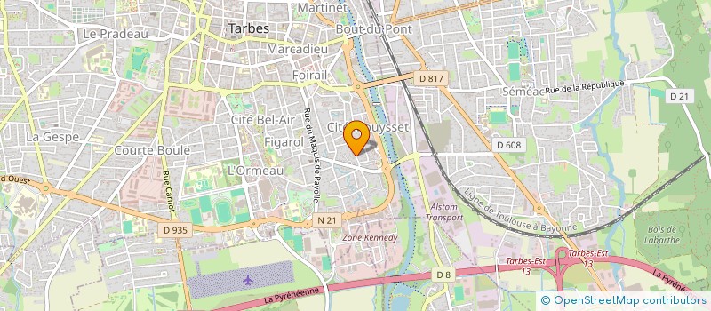 localisation de l'entreprise MONSIEUR GABIN GRISENTI  TARBES