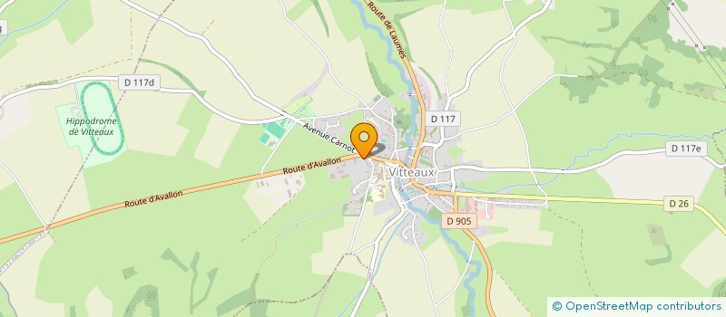 localisation de l'entreprise MONSIEUR GABIN JACQUELIN  VITTEAUX