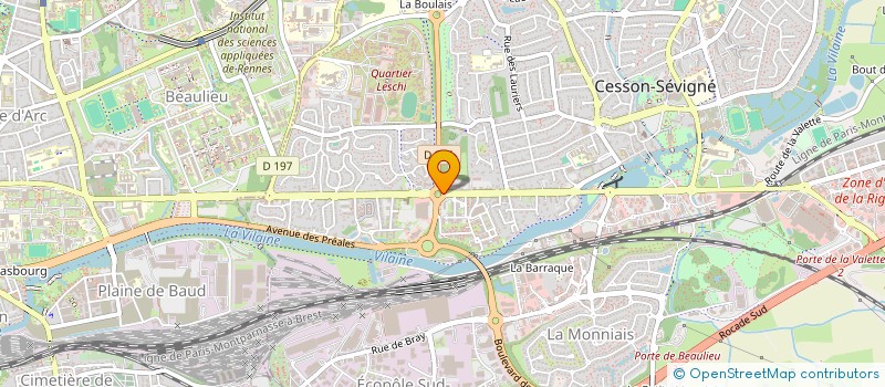 localisation de l'entreprise MONSIEUR GABIN LE MEUR  CESSON-SEVIGNE