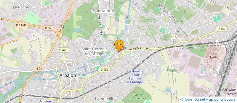 localisation de l'entreprise MONSIEUR GABIN LEBOURGEOIS à SAINT-GERMAIN-LES-ARPAJON