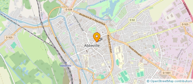 localisation de l'entreprise MONSIEUR GABIN MARIE à ABBEVILLE