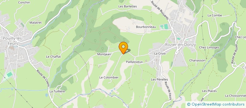 localisation de l'entreprise MONSIEUR GABIN PAYRE  ROZIER-EN-DONZY