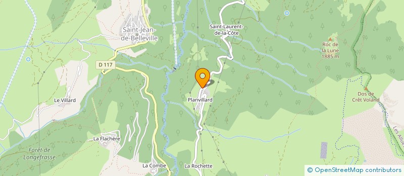 localisation de l'entreprise MONSIEUR GABIN PELLISSIER  LES BELLEVILLE