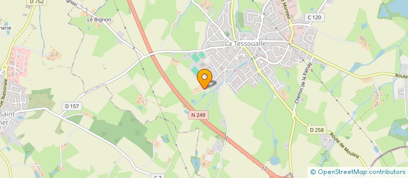 localisation de l'entreprise MONSIEUR GABIN PIRES  LA TESSOUALLE