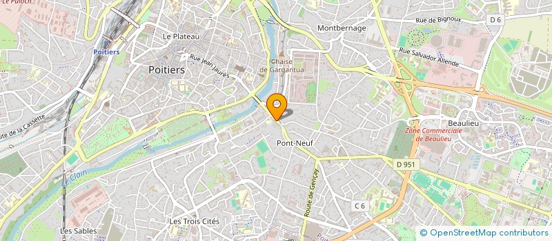 localisation de l'entreprise MONSIEUR GABIN PONTONNIER  POITIERS