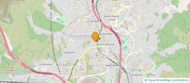 localisation de l'entreprise MONSIEUR GABIN PRATICCI à LES PENNES-MIRABEAU