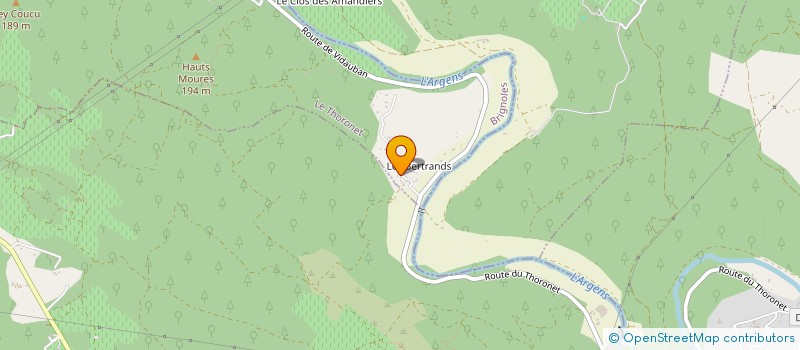 localisation de l'entreprise MONSIEUR GABIN VIDEIX  LE THORONET