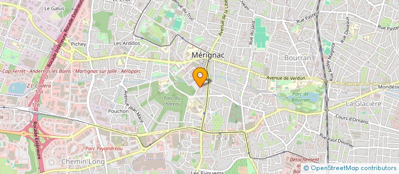 localisation de l'entreprise MONSIEUR GABIN ZAMO  MERIGNAC