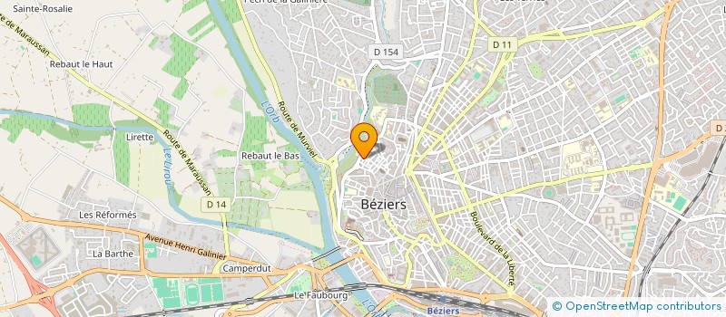 localisation de l'entreprise MONSIEUR GABOR GABOR  BEZIERS