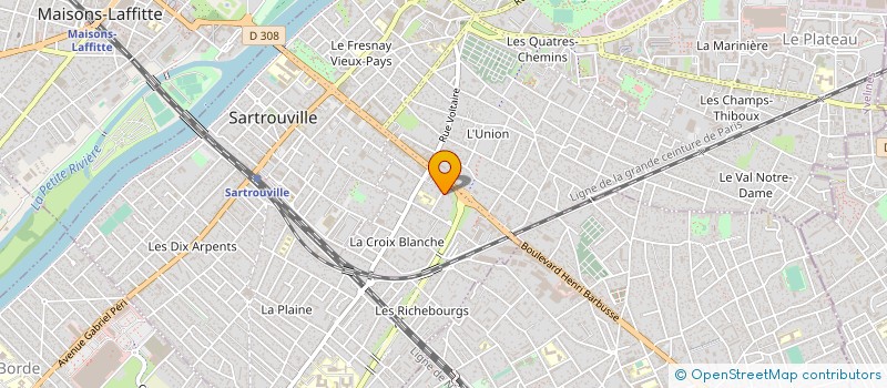 localisation de l'entreprise MONSIEUR GABRIEL AIRES MARTINS à SARTROUVILLE