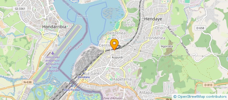 localisation de l'entreprise MONSIEUR GABRIEL ALAYA JIMENEZ à HENDAYE