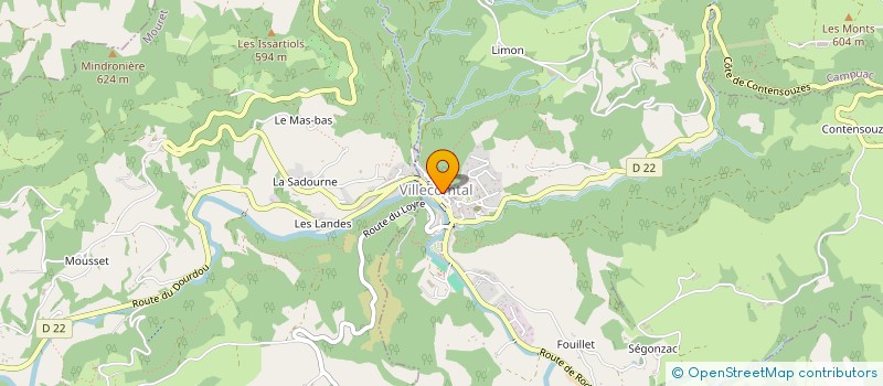 localisation de l'entreprise MONSIEUR GABRIEL ALBESPY  VILLECOMTAL