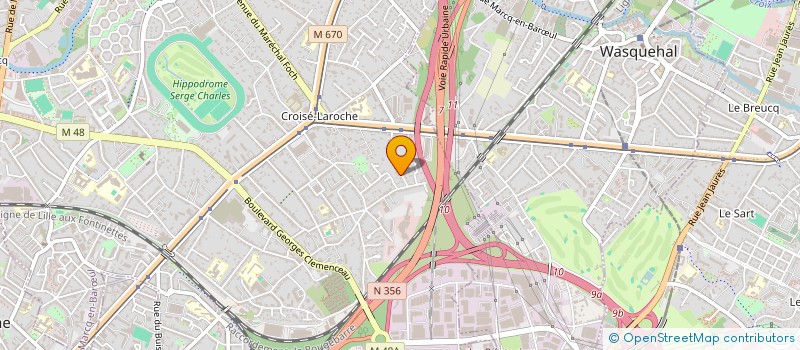 localisation de l'entreprise MONSIEUR GABRIEL AMZALLAG à MARCQ-EN-BARŒUL