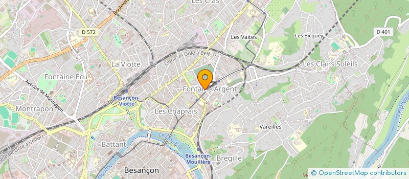 localisation de l'entreprise MONSIEUR GABRIEL AOUDJI  BESANCON