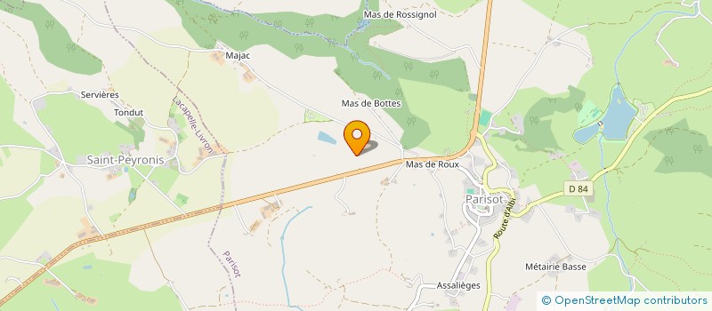 localisation de l'entreprise MONSIEUR GABRIEL ASTOUL  PUYLAGARDE