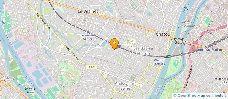 localisation de l'entreprise MONSIEUR GABRIEL AUBRY  LE VESINET