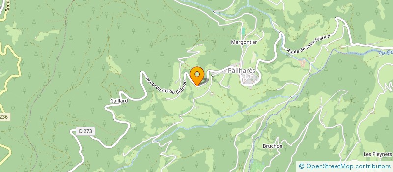 localisation de l'entreprise MONSIEUR GABRIEL AUDINET  PAILHARES