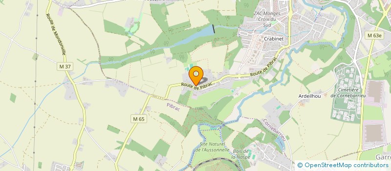 localisation de l'entreprise MONSIEUR GABRIEL AYGADOUX  CORNEBARRIEU