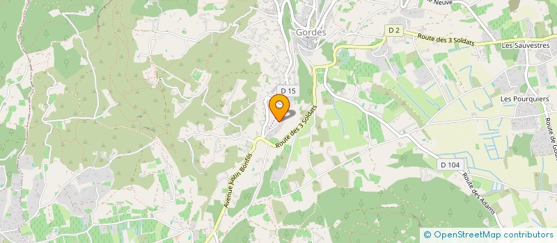 localisation de l'entreprise MONSIEUR GABRIEL BAERTSCHI  GORDES