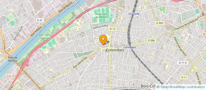 localisation de l'entreprise MONSIEUR GABRIEL BAHTIT  COLOMBES