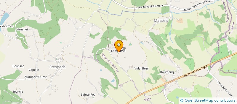 localisation de l'entreprise MONSIEUR GABRIEL BANNEAU  MASSELS