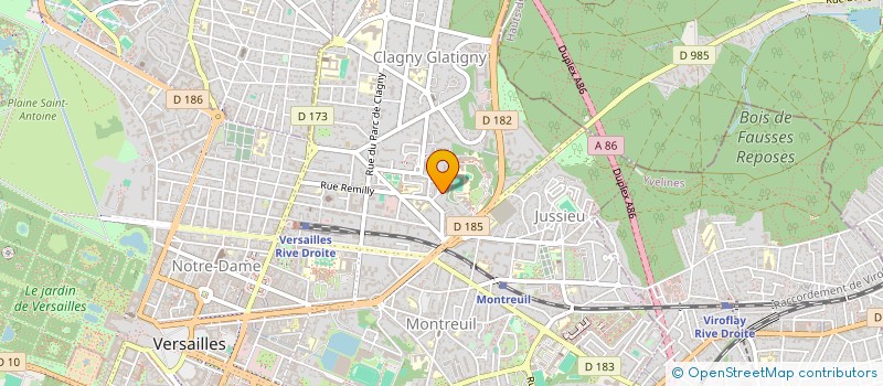 localisation de l'entreprise MONSIEUR GABRIEL BAXAS à VERSAILLES