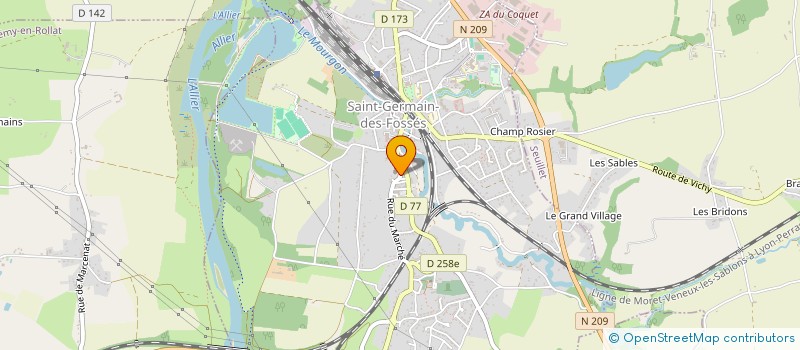 localisation de l'entreprise MONSIEUR GABRIEL BEAUPERTUIT  SAINT-GERMAIN-DES-FOSSES