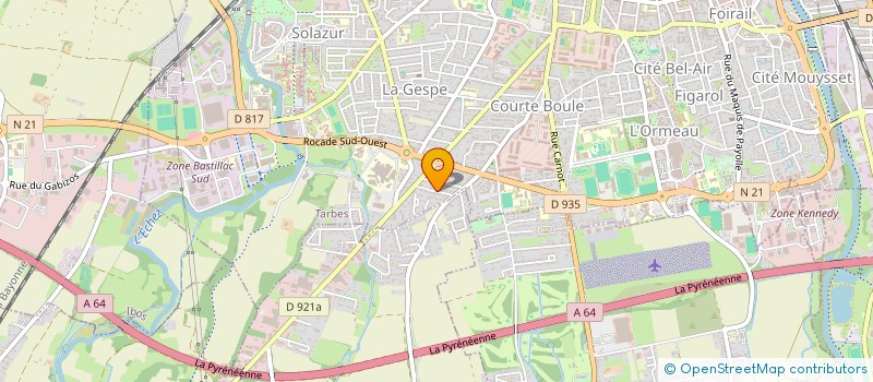 localisation de l'entreprise MONSIEUR GABRIEL BECCO  TARBES