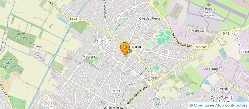 localisation de l'entreprise MONSIEUR GABRIEL BERNARD  CUGNAUX