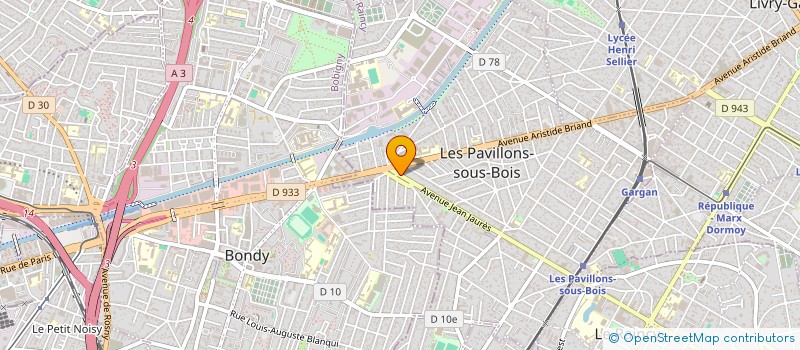 localisation de l'entreprise MONSIEUR GABRIEL BERTHE à LES PAVILLONS-SOUS-BOIS