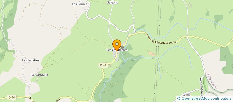 localisation de l'entreprise MONSIEUR GABRIEL BERTHOMIEU  SALLES-CURAN