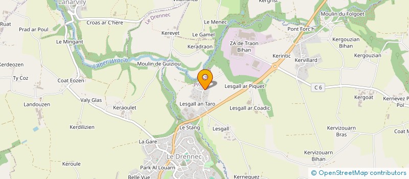 localisation de l'entreprise MONSIEUR GABRIEL BESCOND  PLOUDANIEL