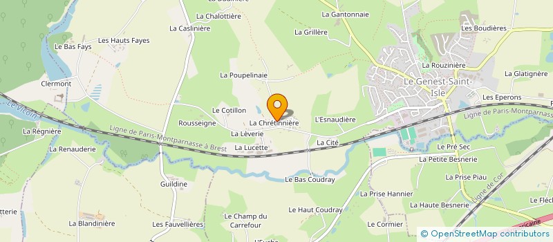 localisation de l'entreprise MONSIEUR GABRIEL BESNIER  AHUILLE