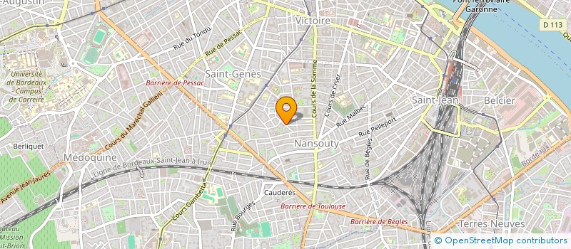 localisation de l'entreprise MONSIEUR GABRIEL BLANDIN  BORDEAUX