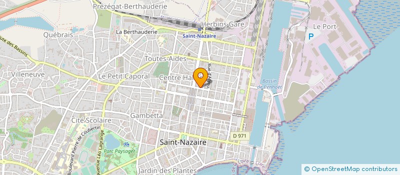 localisation de l'entreprise MONSIEUR GABRIEL BOUDOT à SAINT-NAZAIRE