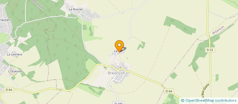 localisation de l'entreprise MONSIEUR GABRIEL BOURREAU  BREANCON