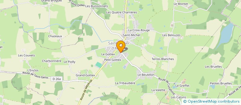 localisation de l'entreprise MONSIEUR GABRIEL BOZONNET  SAINT-DIDIER-D'AUSSIAT