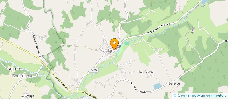 localisation de l'entreprise MONSIEUR GABRIEL BRANDY  BUSSIERE-BADIL