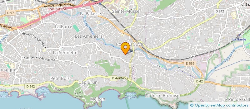 localisation de l'entreprise MONSIEUR GABRIEL BRAVO MUNOZ  TOULON