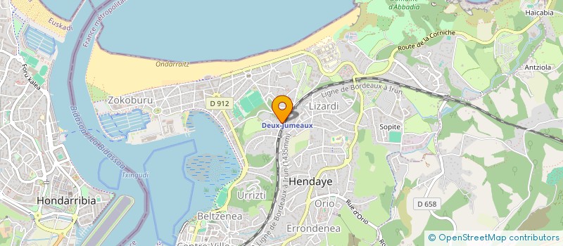 localisation de l'entreprise MONSIEUR GABRIEL BREBAN à HENDAYE