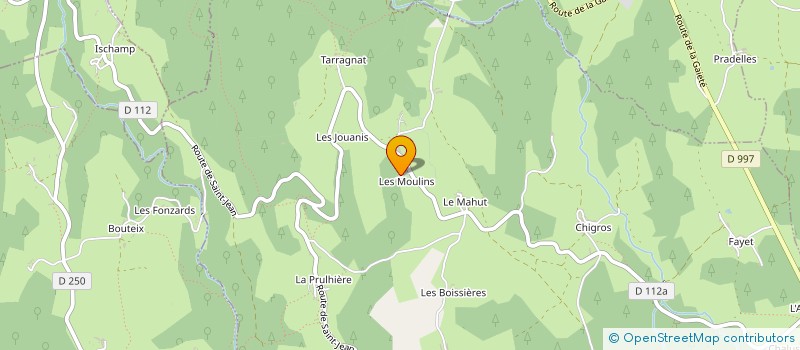 localisation de l'entreprise MONSIEUR GABRIEL CAILLET  AUZELLES